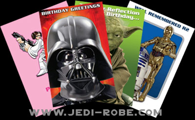 Star Wars Greeting Cards: Birthdays, Gifts, Fathers day Available at www.Jedi-Robe.com